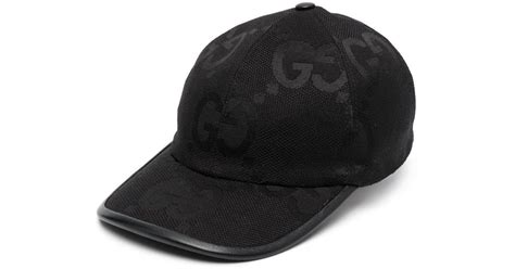 Jumbo GG canvas baseball cap in black .